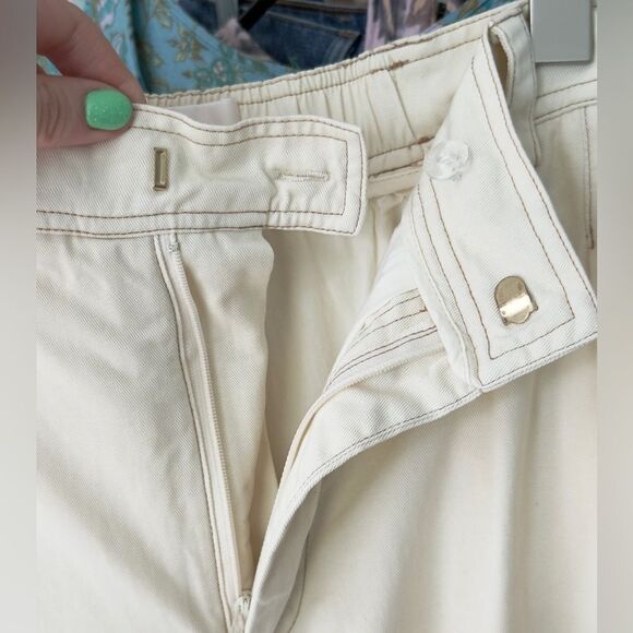 SANCIA The Alys Pleated Cream Ivory High Waisted Trouser Pant - Picture 8 of 12